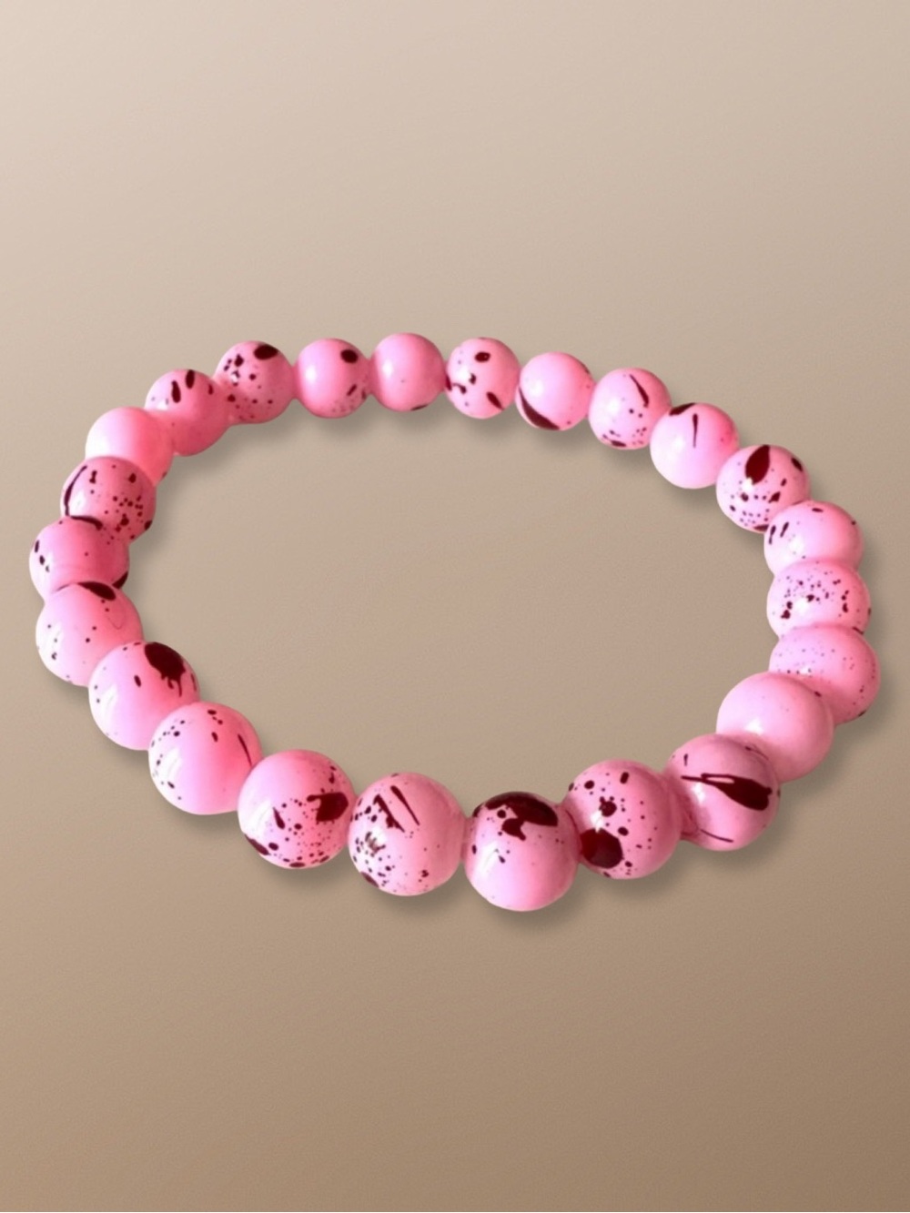⭐️ 5 for $25 Pink Glass Crystal Beaded Stretchy Bracelet